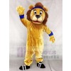 Lenny The Lion with Blue Head Band Mascot Costumes Animal 