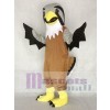 Cute Grey Head Falcon Mascot Costume Animal 