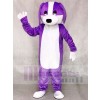 Purple and White Dog Mascot Costumes Animal