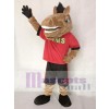  New Sport Team Broncho Horse in Red Shirt with Black Shorts Mascot Costume