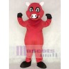 Red Razorback Feral Pig Hog Wild Boar Mascot Costume 