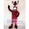 Maroon Mule Mascot Character Costume Fancy Dress Outfit