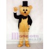 Ritual Bear Mascot Costume Brown Teddy Bear Gentleman Suit Animal 