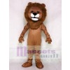 Realistic Animal Friendly Smiling Lion Mascot Costume 