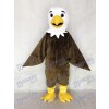 White Head Friendly Brown Eagle Mascot Costume Animal