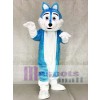 Blue and White Wolf Fursuit Mascot Costumes Animal