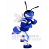 Blue and White Bee Mascot Costumes Insect