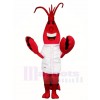 Red Lobster Mascot Costumes in White Shirt Sea Animal