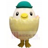 Green Hat Chick In Egg Mascot Costumes Poultry