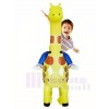 Giraffe Carry me on Christmas Inflatable Halloween Xmas Costumes for Kids
