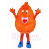 Fluffy Orange Monster Mascot Costumes 