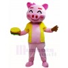 Pink Happy Pig Mascot Costumes Animal