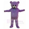 Purple Teddy Bear Mascot Costumes Animal 