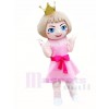 Pink Dress Princess Mascot Costumes Cartoon