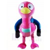 Riding a Pink Ostrich Birds Mascot Costumes Animal 