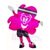 Magenta Shamrock Mascot Costumes