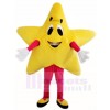 Yellow Twinkle Star Mascot Costumes Christmas Xmas 