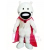 White Dog with Pink Cloak Mascot Costumes Animal