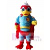 Super Duck Hero with Red Cloak Mascot Costumes 