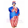 American US Flag Uncle Sam Independence Day Inflatable Halloween Blow Up Costumes for Adults