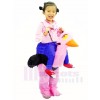 Ride On Ostrich Inflatable Halloween Christmas Xmas Costumes for Kids