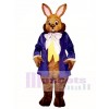 Easter Mr. Brown Bunny Mascot Costume