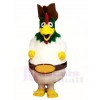 Green Head Rooster Mascot Costumes Animal Poultry Farm