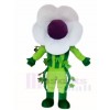 White Flower Mascot Costumes Plant