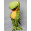 Big Head Green Dino Dinosaur Mascot Costume