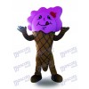 Purple Ice Cream Cone Mascot Costume Dessert