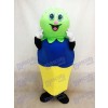 Double Scoop (Green and Blue) on a Cake Cone Mascot Costume Ice Cream 