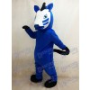 Royal Blue Trojan Horse Mascot Costume Animal 