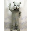 Gray Bully Bulldog Dog Mascot Costume Animal 