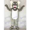 Cute Grey Wildcat Wild Cat Mascot Costume