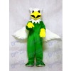 Green Griffin Mascot Costume with White Wings