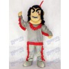 Native American Indian Mascot Costume with Red Feather