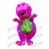 Purple Dinosaur Mascot Costume