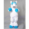 Unicorn With Blue Mane Mascot Costume