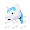 Unicorn With Blue Mane Mascot HEAD ONLY