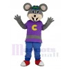 Cute Chuck E. Cheese Mouse with Green Hat Mascot Costume
