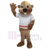 Alex the Beaver Mascot Costume in White Shirt Animal 