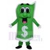 Green US Dollar Bill Mascot Costumes 