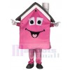 Pink Housing House Real Estate Agent Mascot Costume Promotion