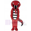 Red Rattle Cobra Snake Mascot Costume Reptiles 