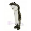 Gray and White Shark Mascot Costume