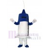 White and Blue Syringe for Hospital Clinic Mascot Costume