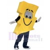 Cute Yellow Lightning Bolt Mr. Electric Mascot Costume