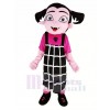 Vampire Girl with Dress Mascot Costumes Cartoon