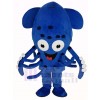 Blue Squid Fish Aquarium Mascot Costume
