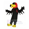 Black Night Hawk Mascot Costume